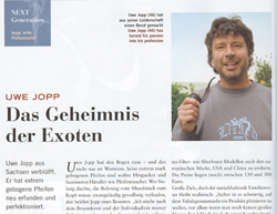 Zeitungsausschnitt-Exoten